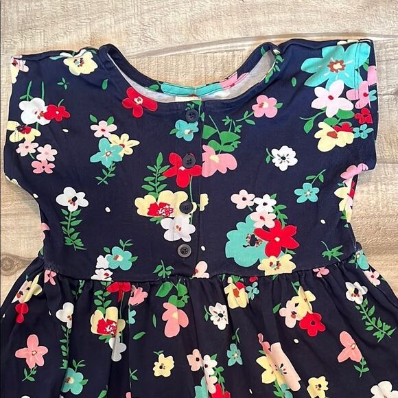 Hanna Andersson White and Pink Casual Sundress with Flutter Sleeves - Picture 3 of 5